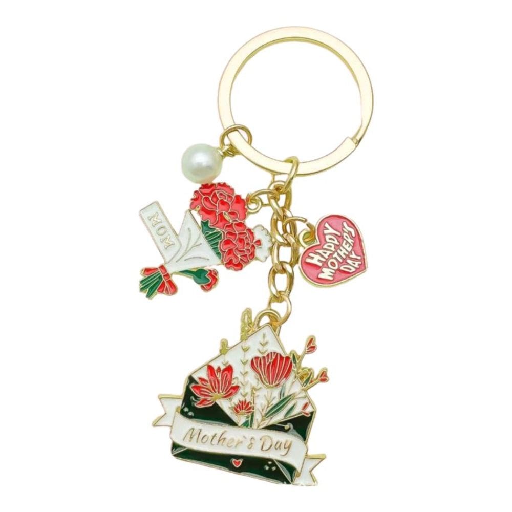 Chaveiro, chaveiro, envelope de dia das mães, rosa para mulheres