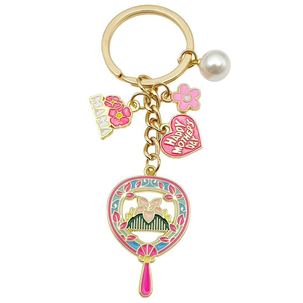 Chaveiro, chaveiro, dia das mães, ventilador, presente de coração para mulheres