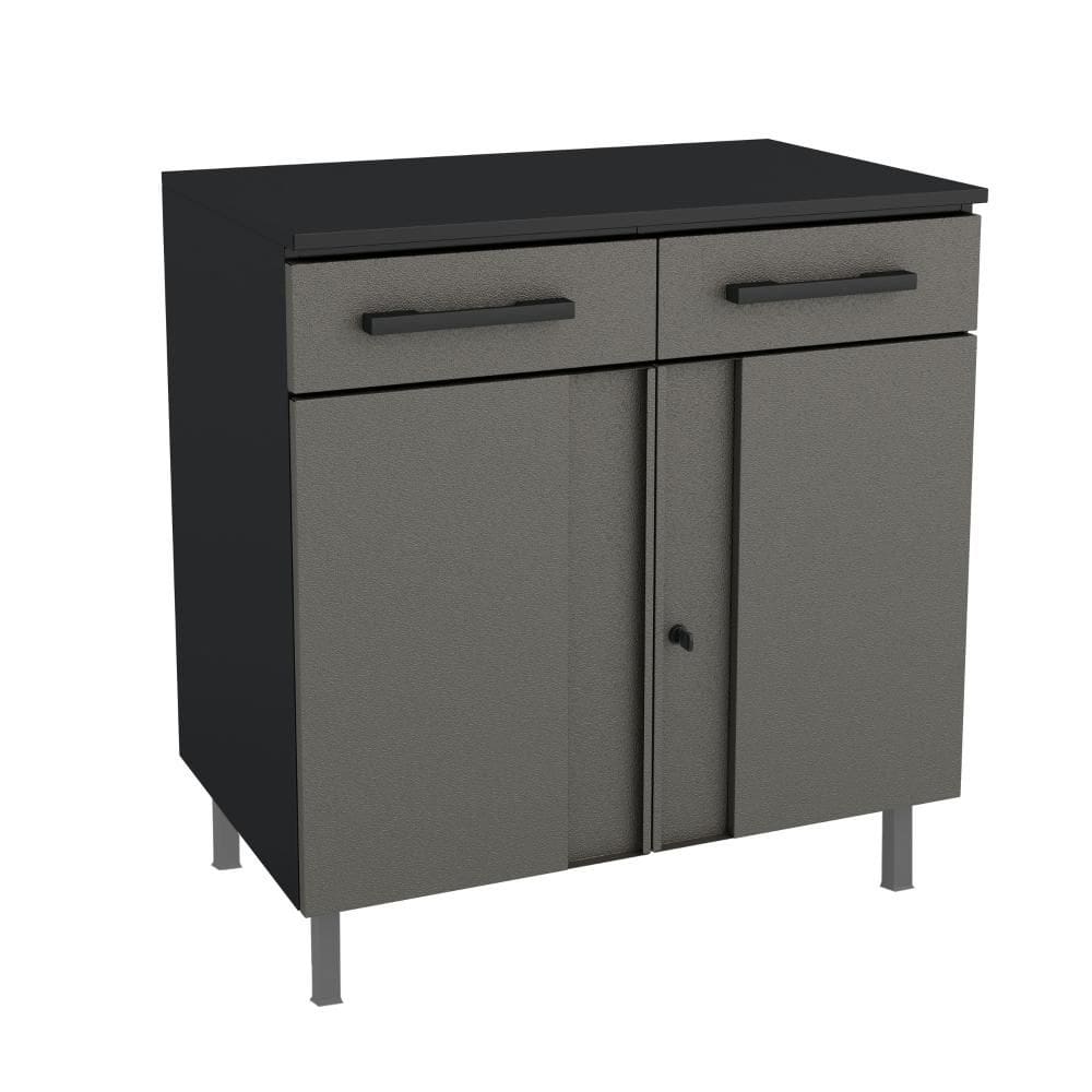 Balcão Multiuso Aço Telasul Multibox Cinza/Preto