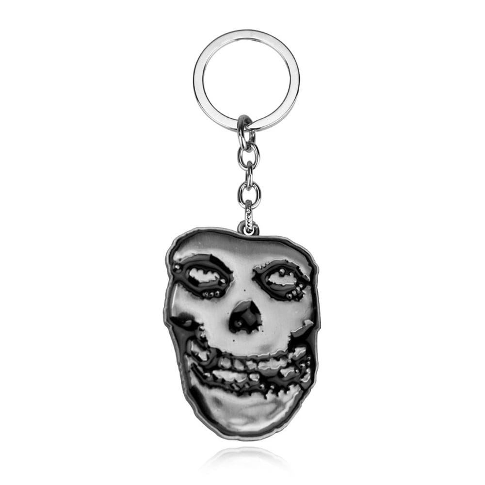 Chaveiro Metal The Misfits Skull Logo - Chaveiro Punk Band