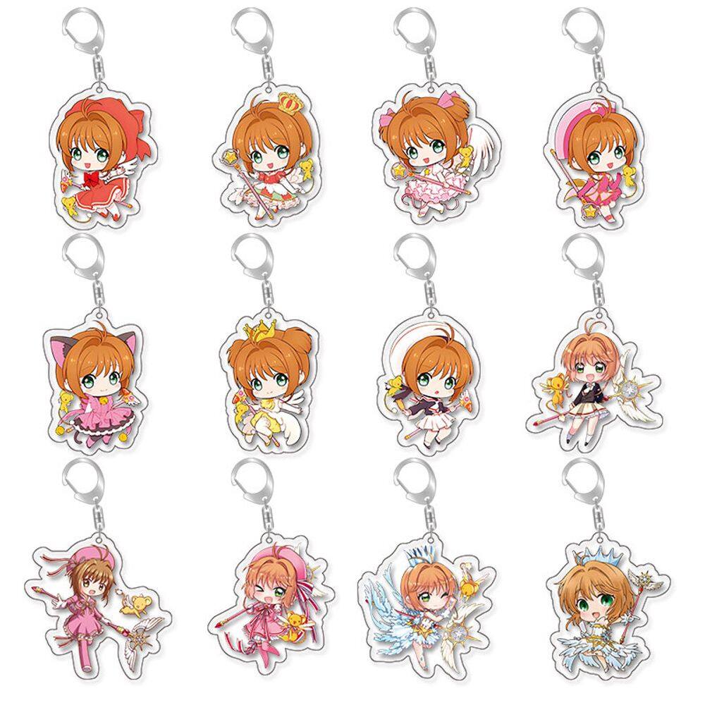 Conjunto de chaveiros Cardcaptor Sakura Sakura Tomoyo Keroberos