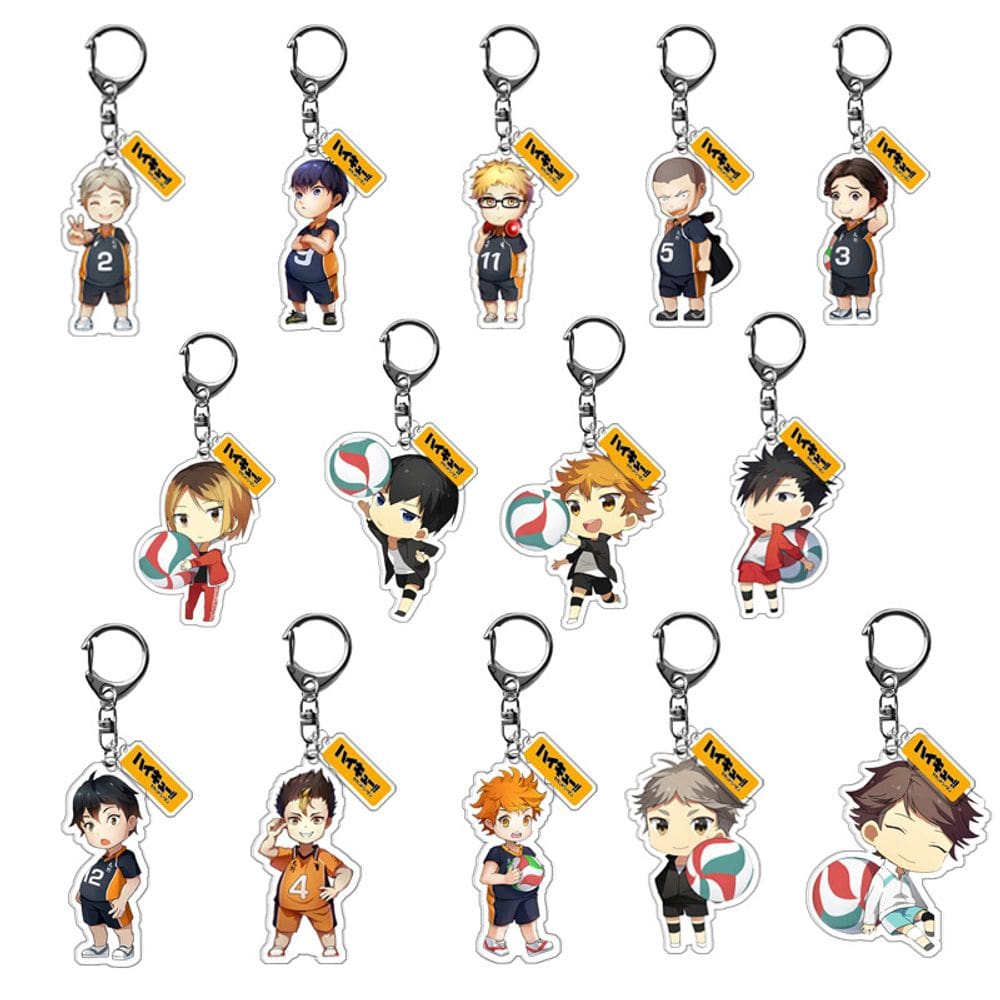 Chaveiros de acrílico Haikyuu!! Oikawa, Hinata, Kageyama e mais