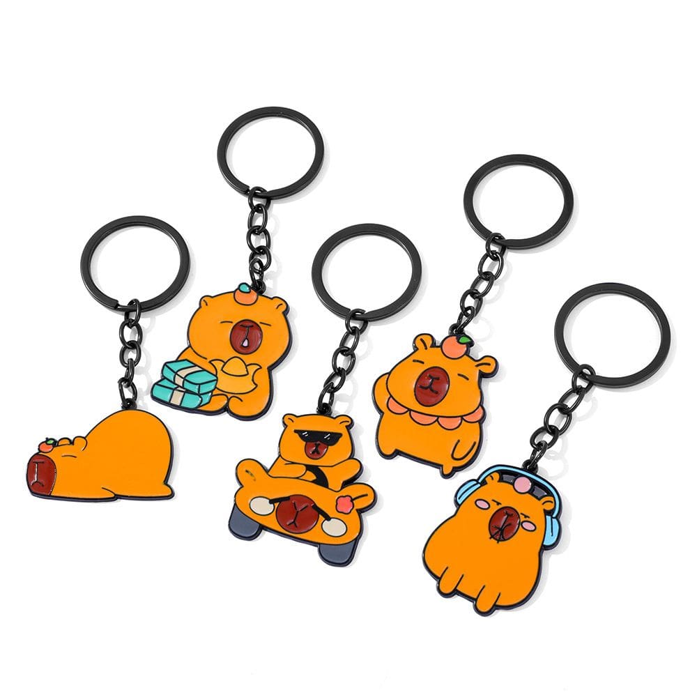 Chaveiro Capivara Decoração de Chaveiro Adorável Animal