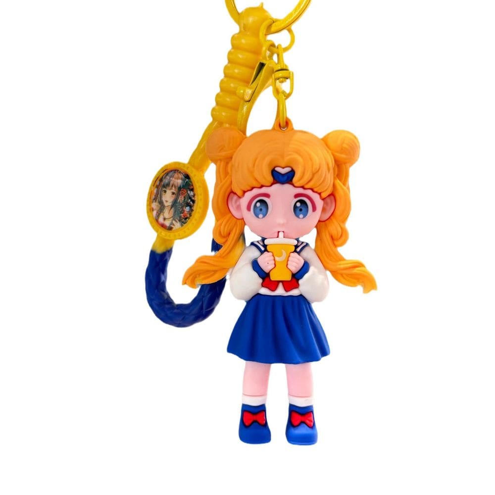 Chaveiro Sailor Moon, boneca de PVC, chaveiro para fãs
