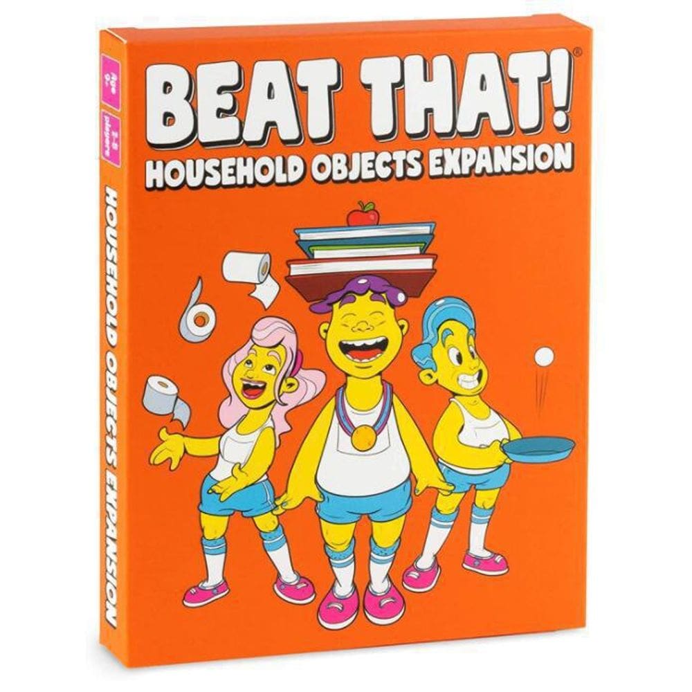 O jogo de cartas Expansion Party Beat That! Objetos domésticos