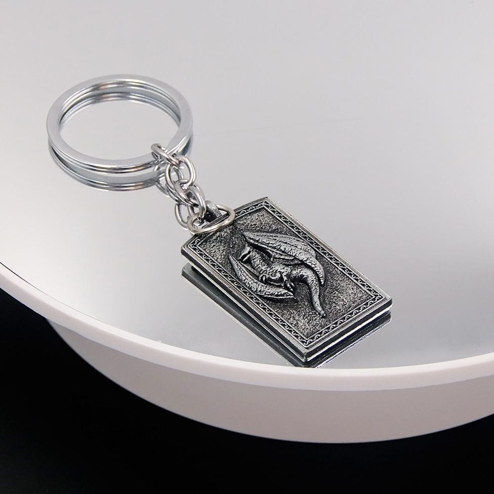 Chaveiro Elden Ring Dragon Crest Shield com pingente de metal