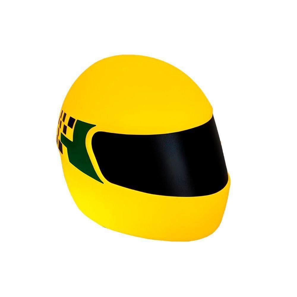 Luminária De Mesa 3d Capacete Amarelo Senna Bivolt