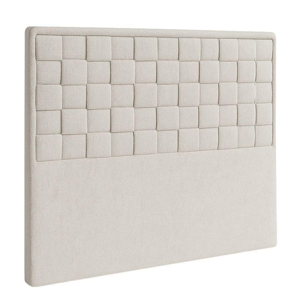 Cabeceira Para Cama Box Casal 140 Cm Madri Linho Cru - Nexta Casa