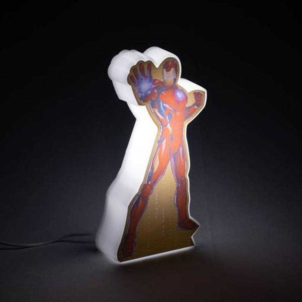 Luminária Led Shape Homem De Ferro Usb Marvel