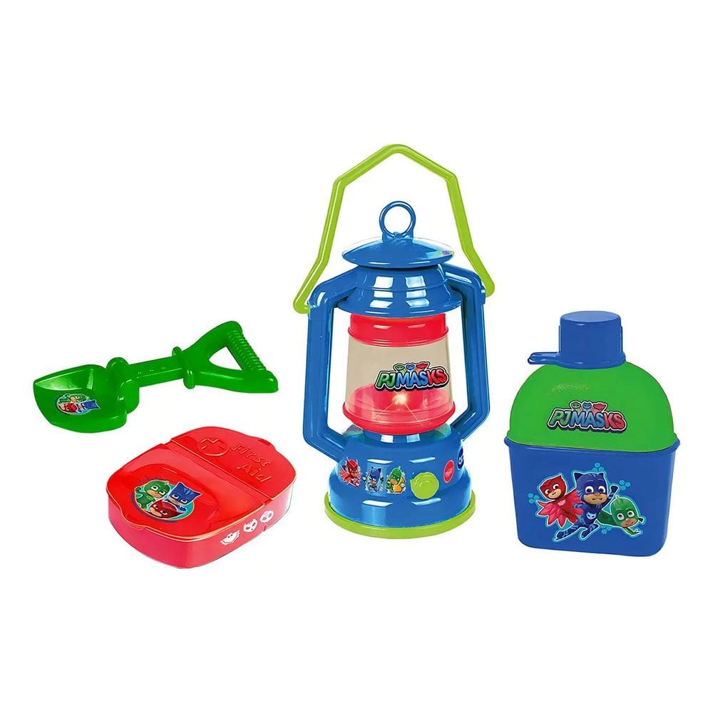 Kit De Acampamento Pj Masks Com Lampião E Cantil Candide 1736
