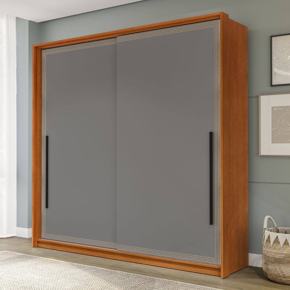 Guarda Roupa Casal 2 Portas de Correr Valencia Politorno