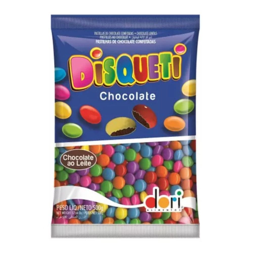 Chocolate Confeito Disqueti Chocolate Dori 500g