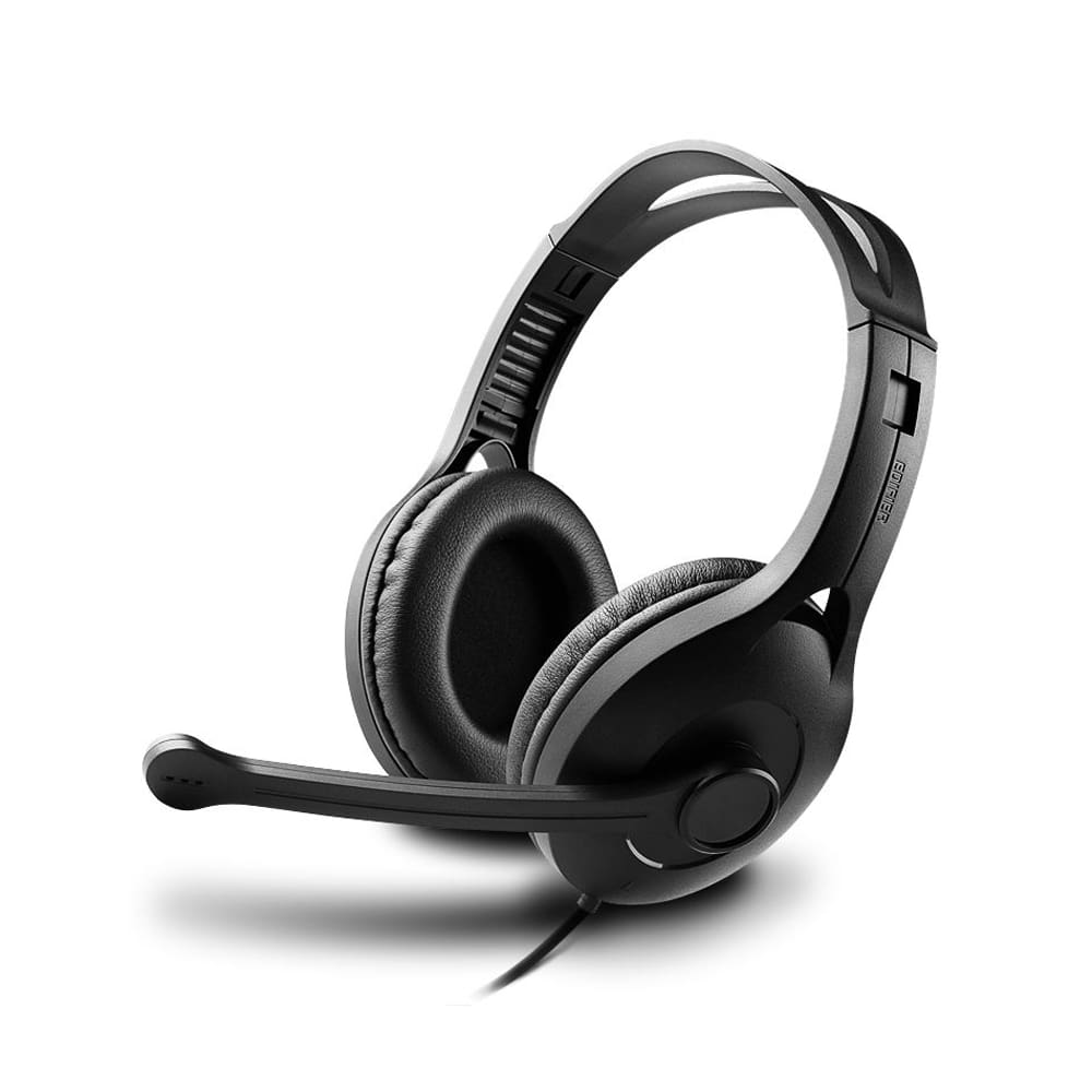Headset Edifier K800 USB Profissional Com Placa de Som Áudio Digital e Microfone Preto