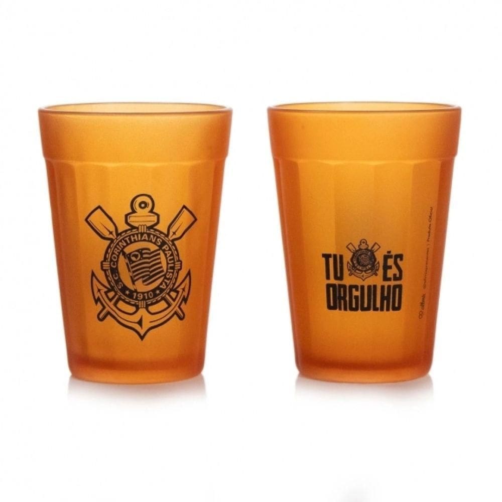 Jogo Copo Americano 2 peças Corinthians 190ml - Allmix