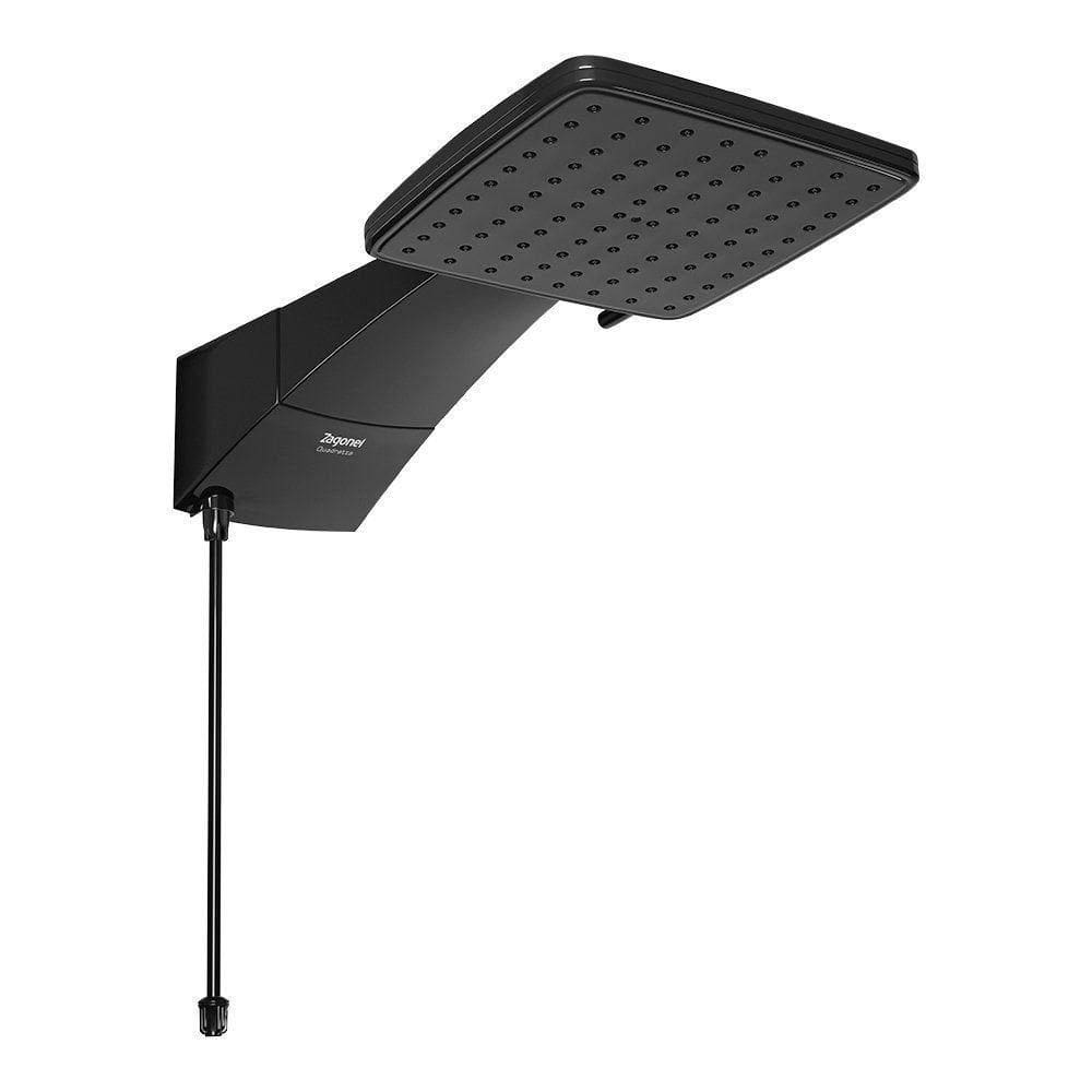 Chuveiro Zagonel Quadratta Eletrônico Preto 110V (5500W)