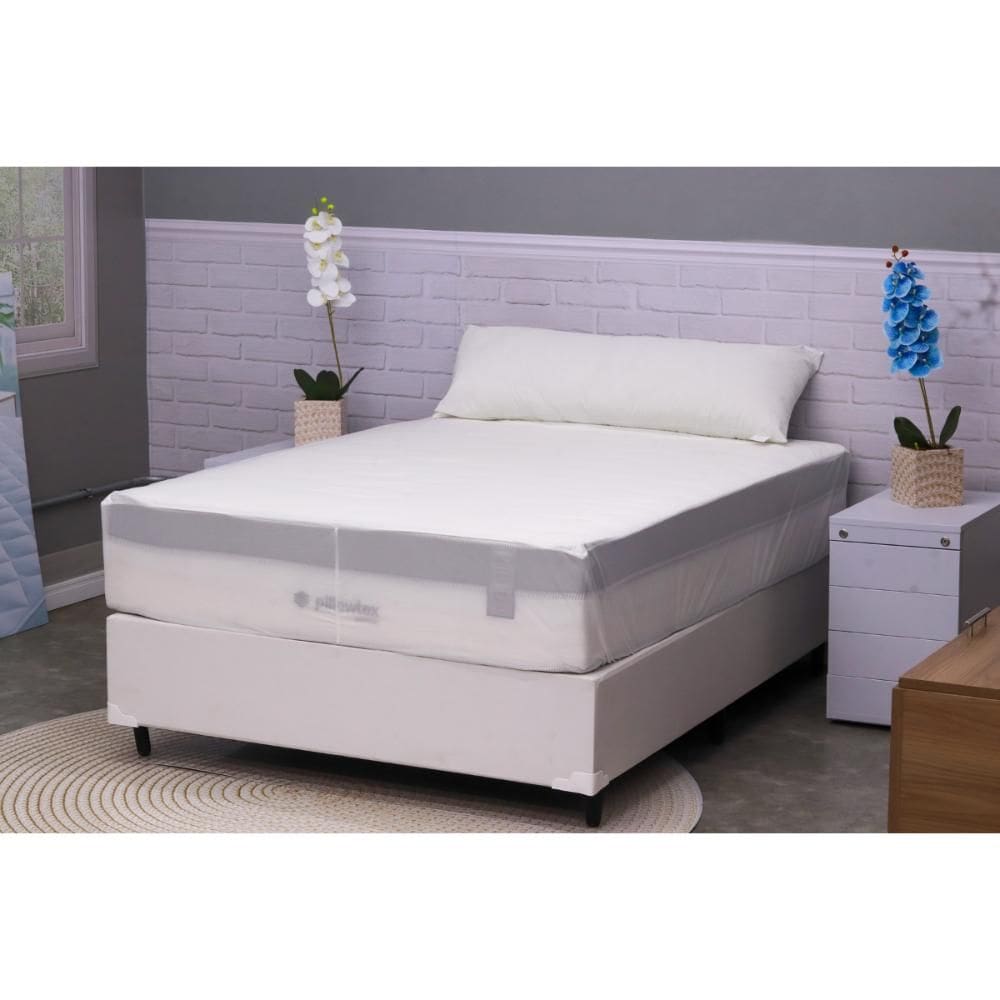 Protetor de Colchão King Impermeável e Antialérgico Master Comfort Protect Ice Branco