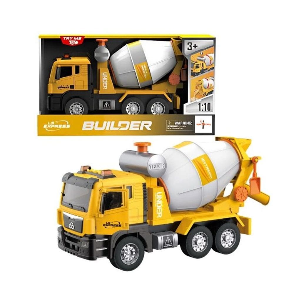 Caminhão Betoneira 1:10 Fricção Luz e Som - Brink Center