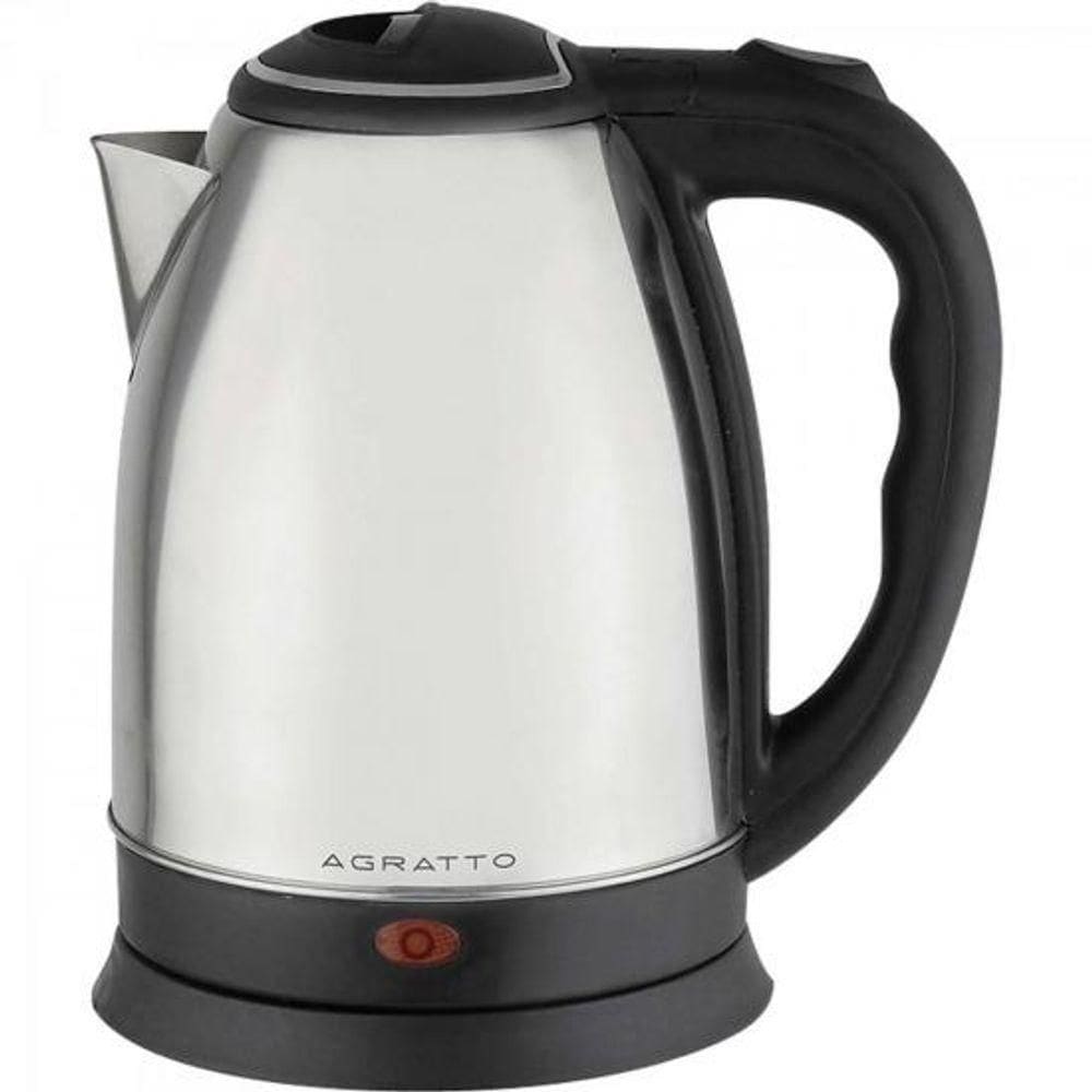 Chaleira Elétrica Agratto CE02 1500W 1,8L em Aço Inox Prata 220V