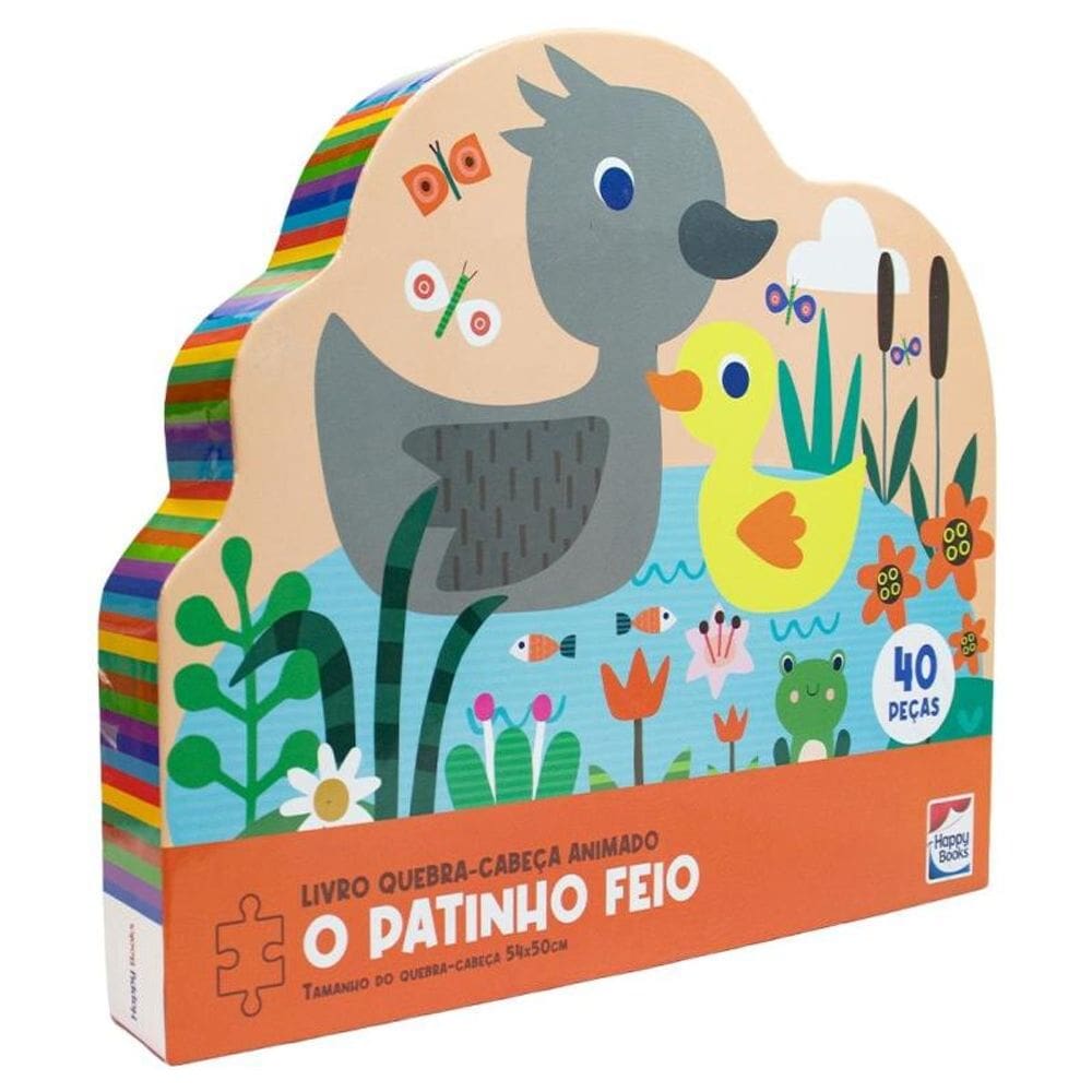 Livro Quebra-Cabeça Animado: Patinho Feio, O