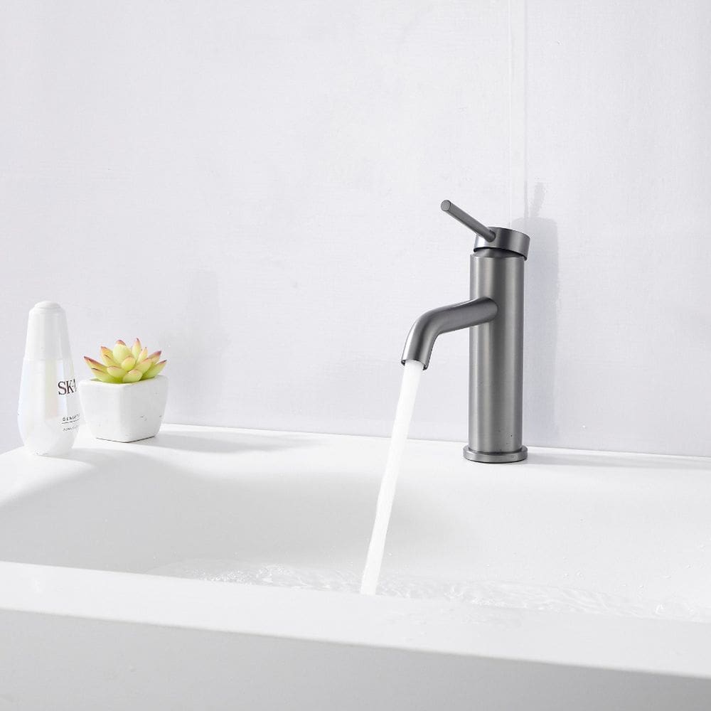 Torneira Monocomando Aurum Loft Bica Baixa Casavilla Cinza