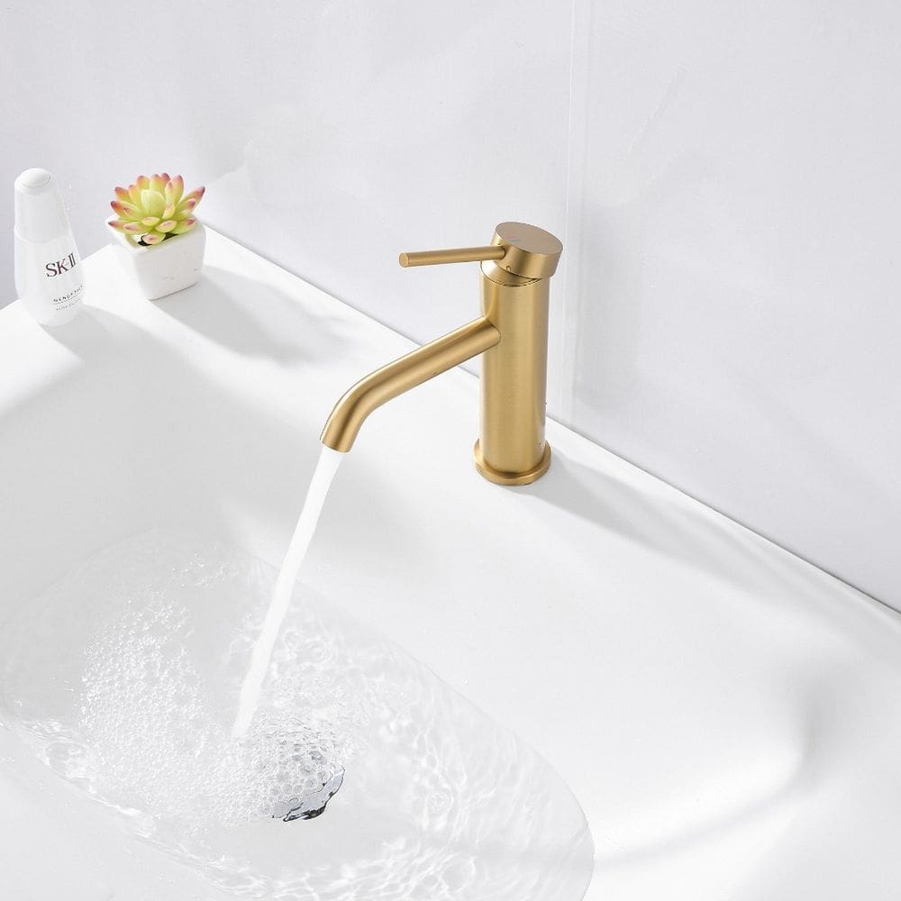 Torneira Monocomando Aurum Loft Bica Baixa Casavilla Dourado