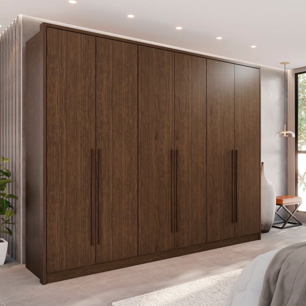 Guarda-roupa 6 Portas 6 Gavetas Plus 100% Mdf Anápolis New Canion