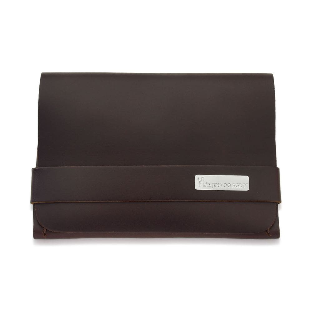 Carteira em couro natural