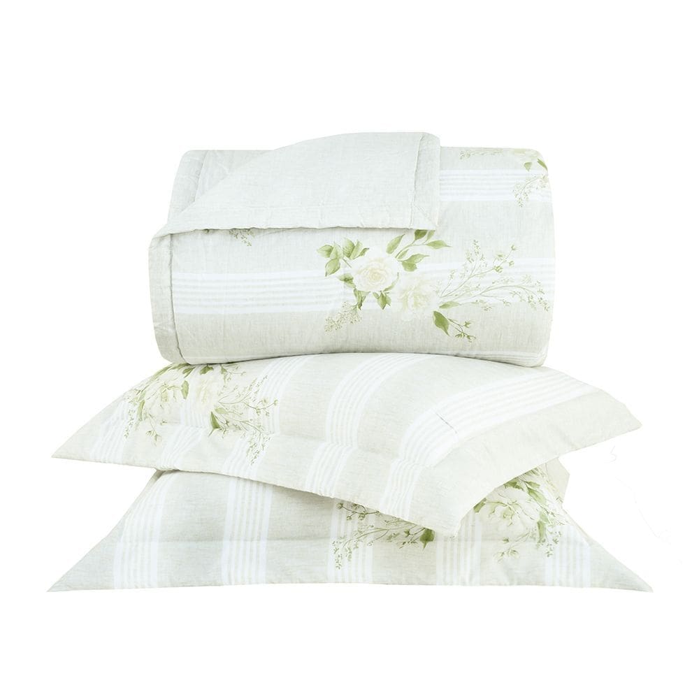 Jogo de Colcha Gran Percalle Blanche - Queen - Buddemeyer