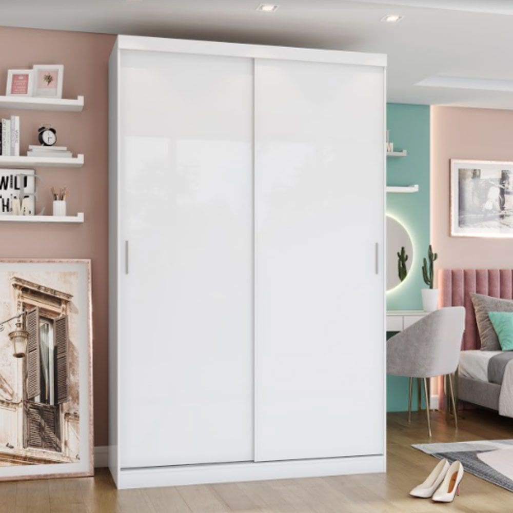 Guarda Roupa Solteiro Argus 2 Portas Deslizantes Casa 812
