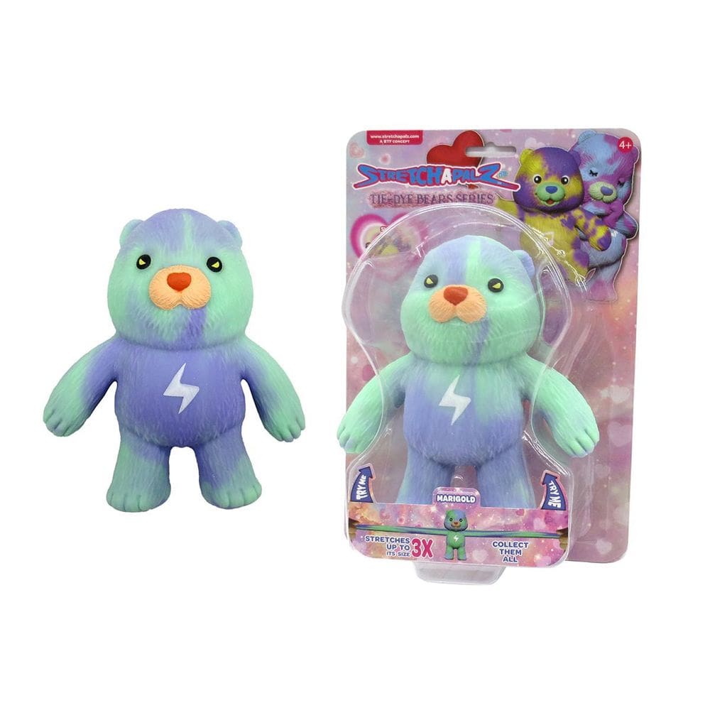 Boneco Elástico Urso Tie-Dye Marigold De 12Cm - Stretchapalz