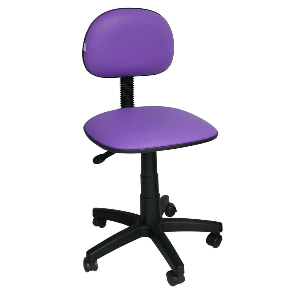 Cadeira Secretaria Pistão À Gás Giratória Corano Laminada