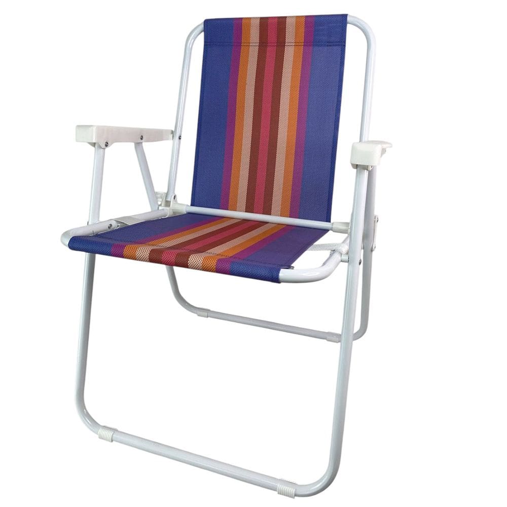 Cadeira de Praia Dobravel Piscina Jardim Quintal Varanda Acampamento Camping Pesca Lazer