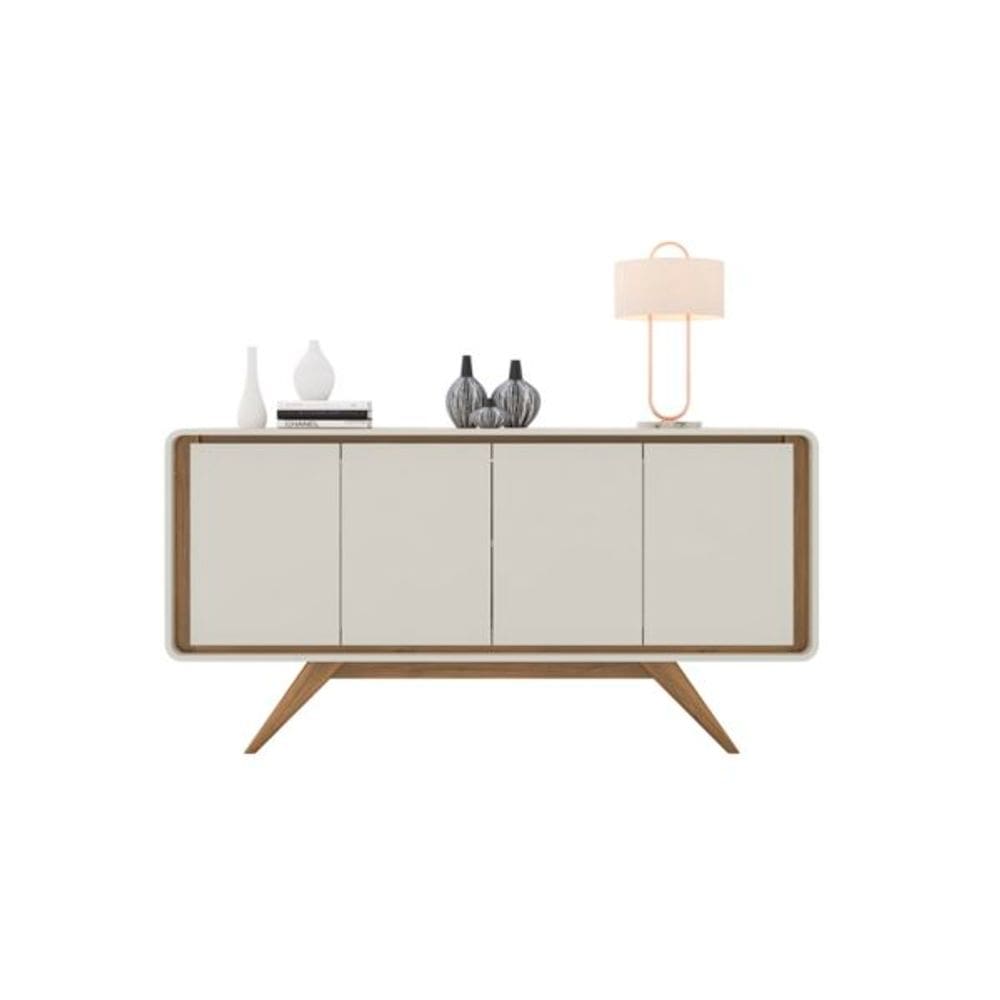 Buffet Channel Off White/Nature - Potenza Móveis