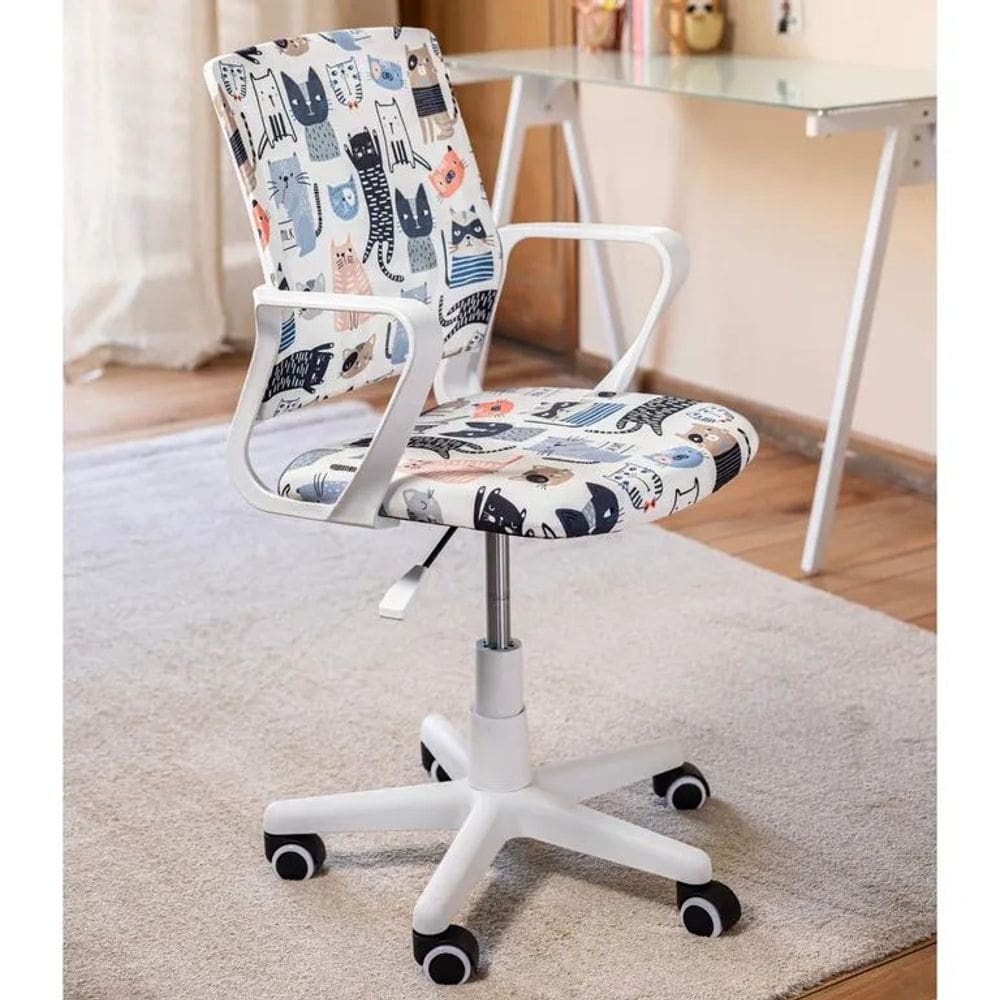 MP - Cadeira Escritorio Pc Preta Ergonomica E