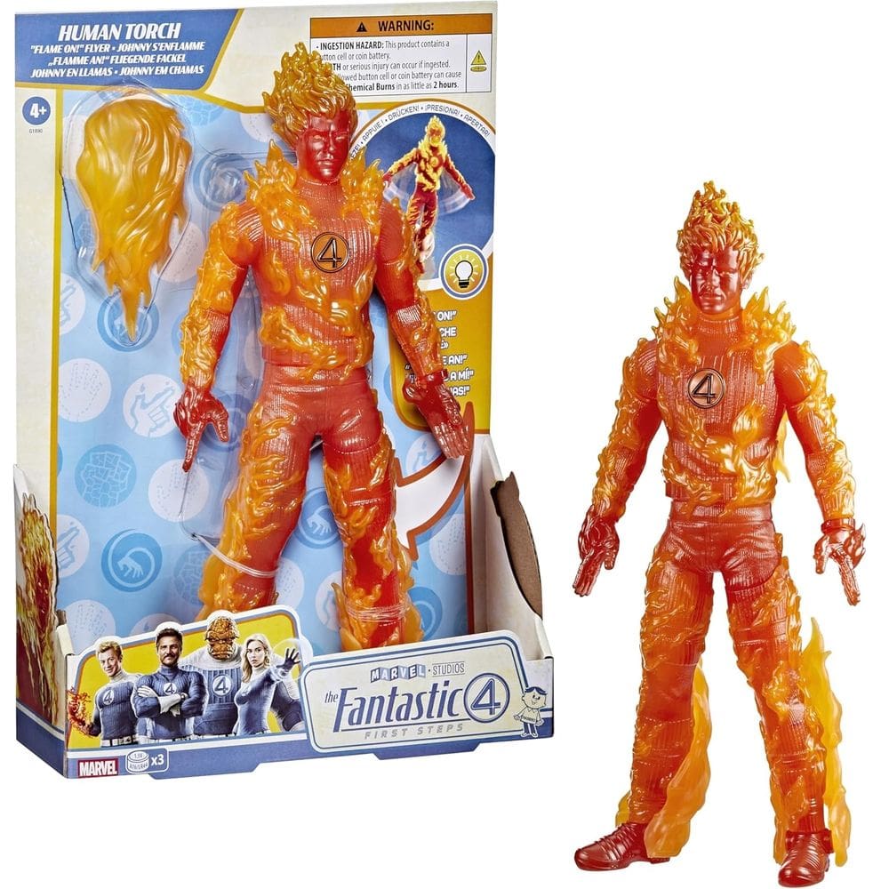 Boneco Quarteto Fantástico Tocha Humana Johnny Articulado