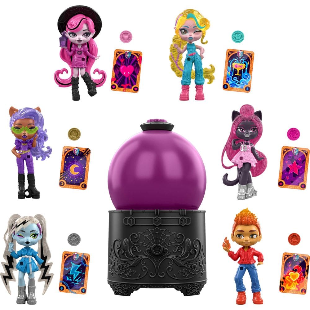 Bola de cristal Mini Doll Monster High Potions de 3 polegadas