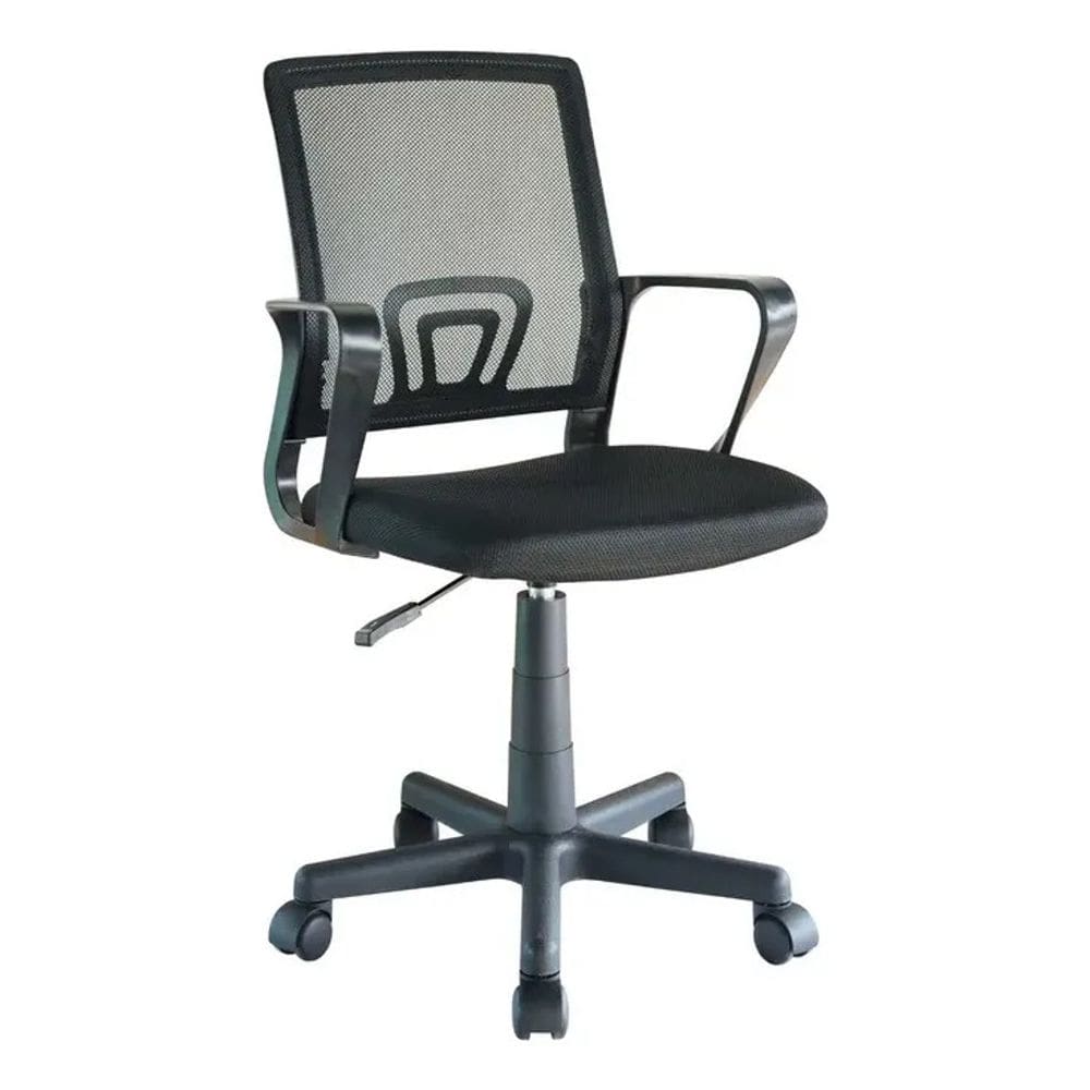 Cadeira Escritorio Giratoria Preta Ergonomica - New York Preta