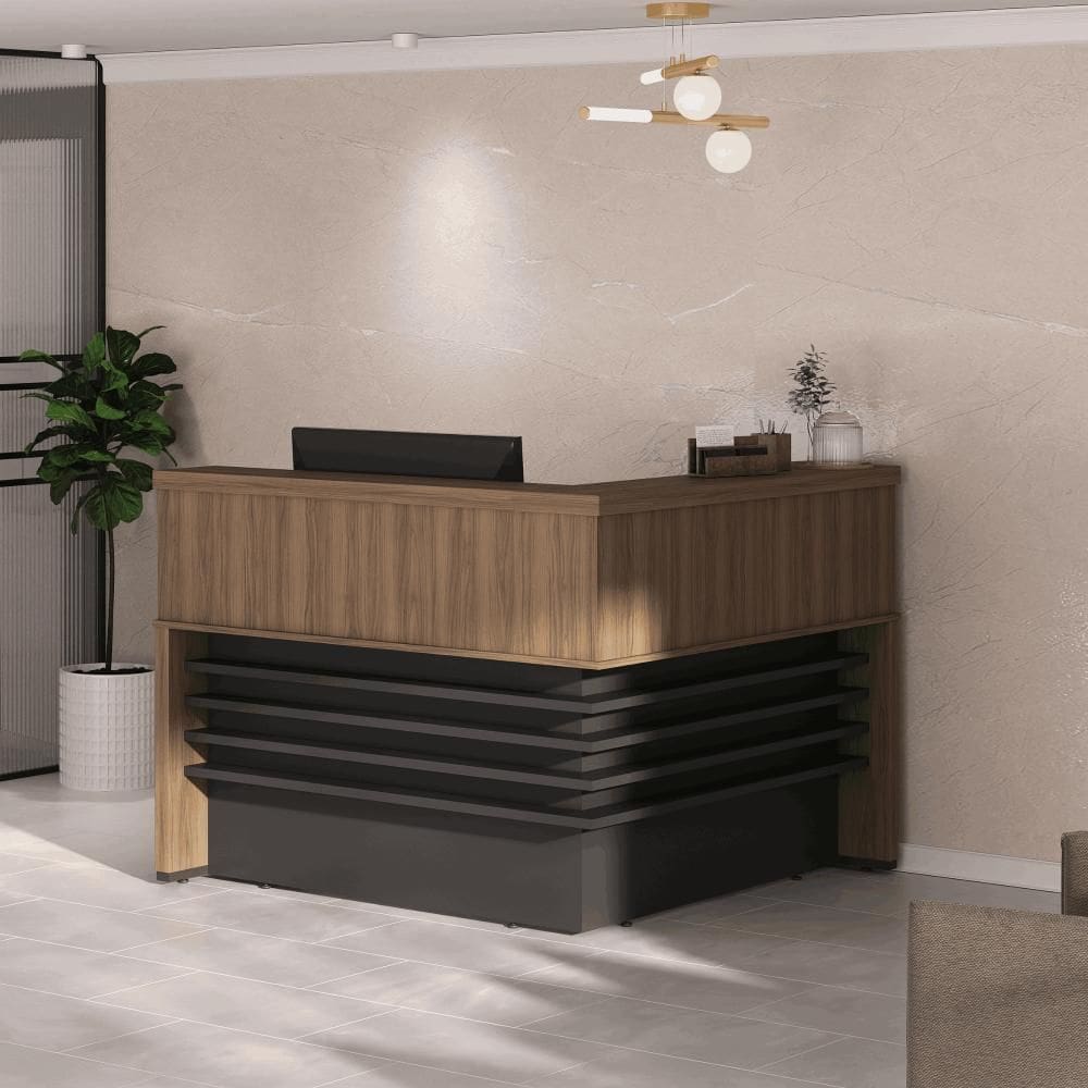 Balcão Tamburato de Atendimento em L Artany