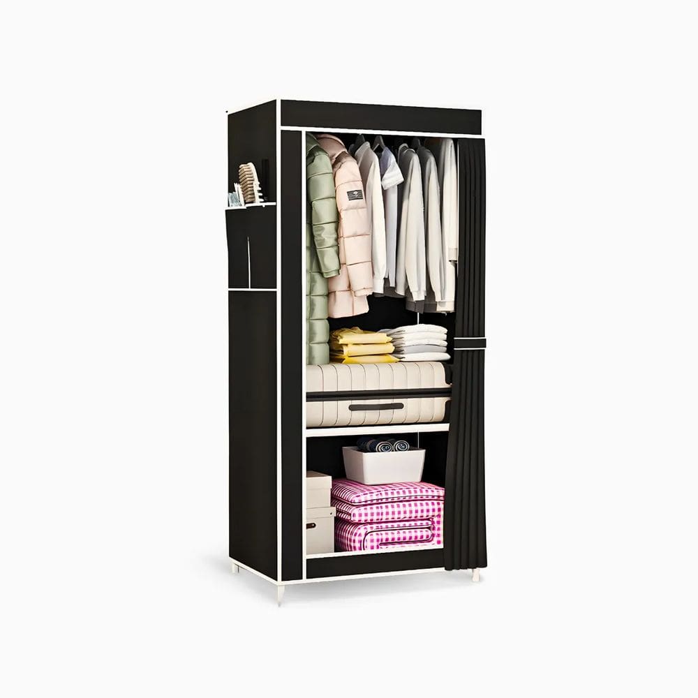 Guarda Roupa Closet Dobrável Organizador com Capa de Tecido.