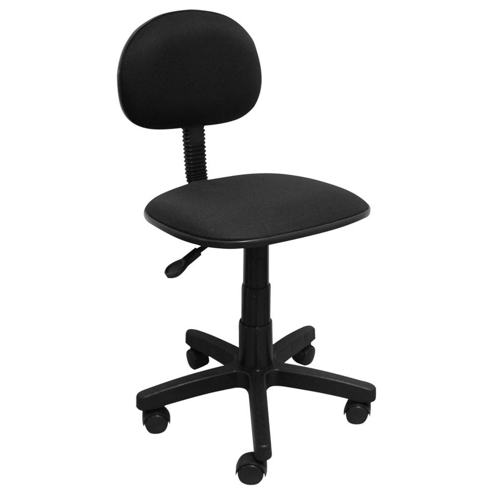 Cadeira Gold secretária giratória pistão a gás tecido Preto