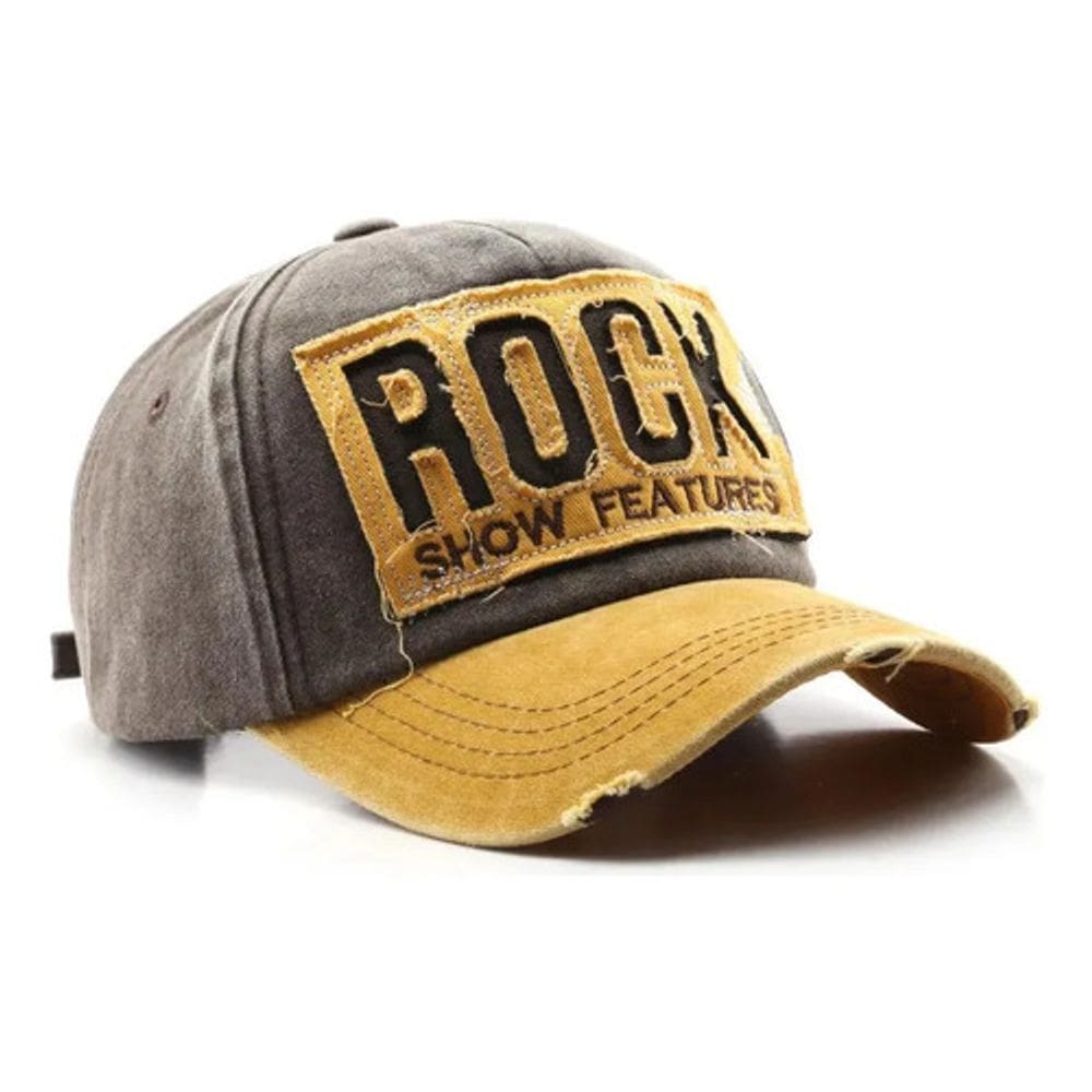 Boné Rock Vintage – Algodão Washed Rasgado Envelhecido – Luke Sports