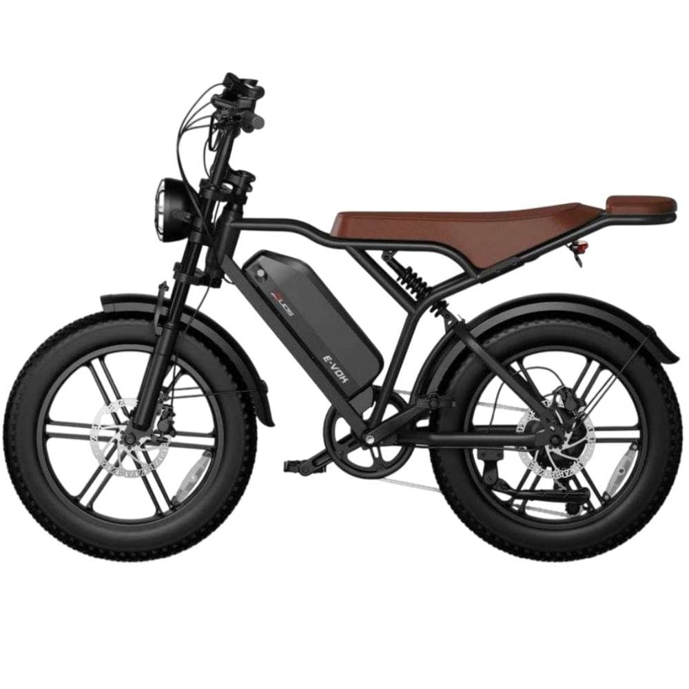 Bicicleta Elétrica E-vok Preta Duos Bike 1000W Bateria de Lítio Removível