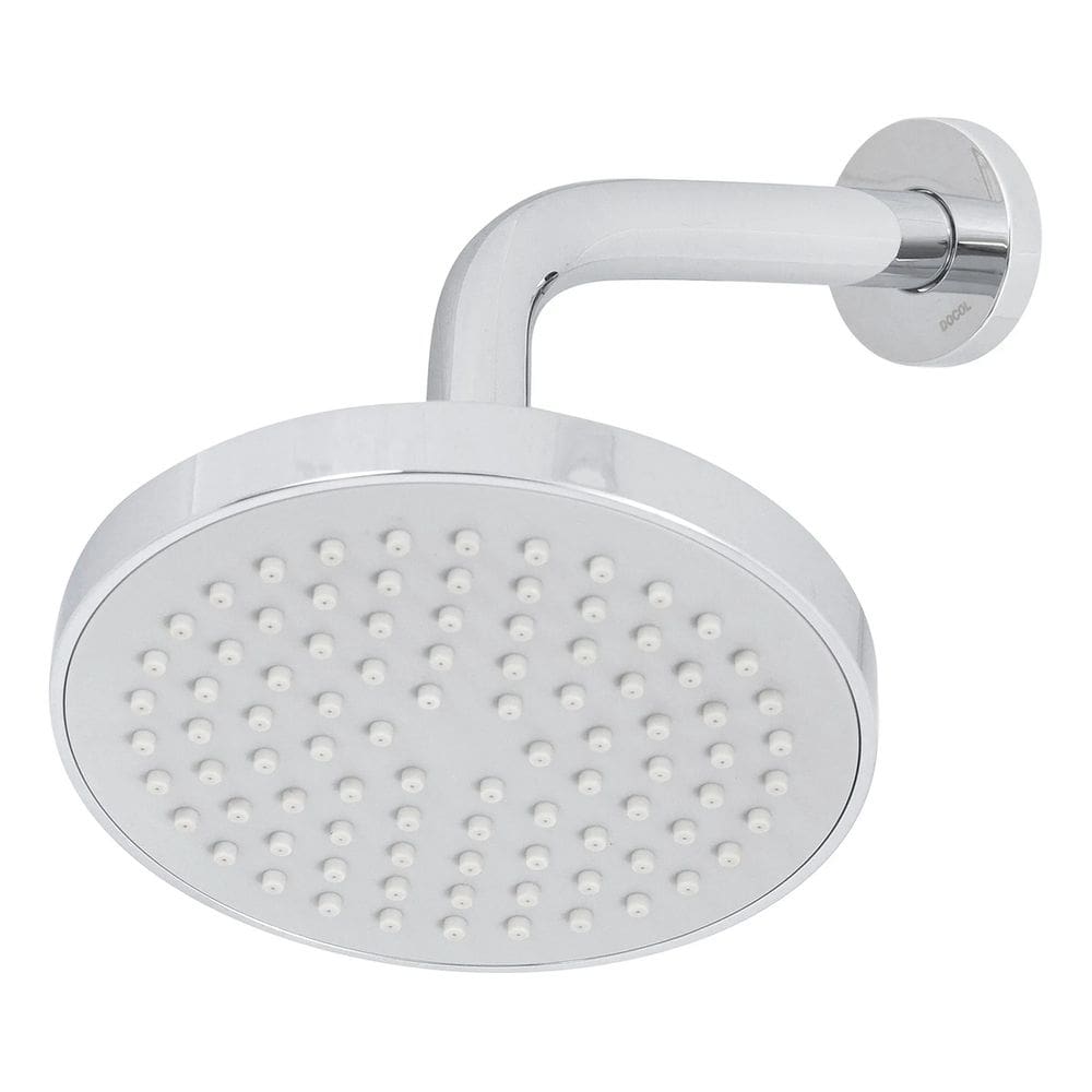 Ducha Redonda Cromada De Parede - Docol Prateado