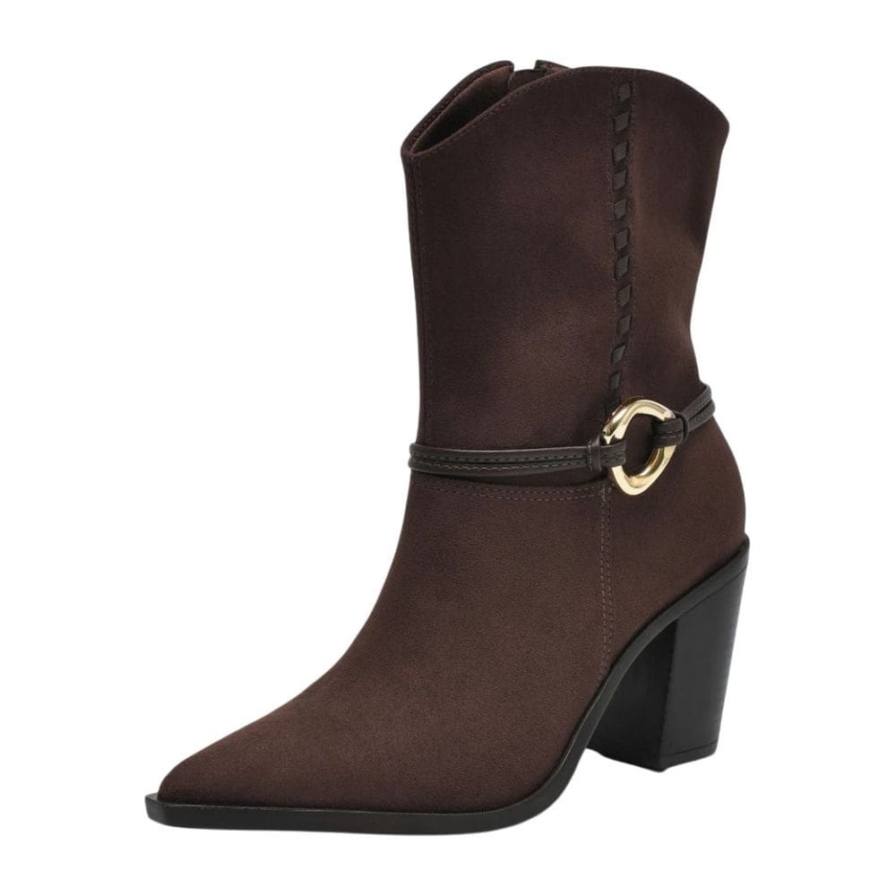 Bota Feminina Country Conforto Salto Medio Bloco Via Marte
