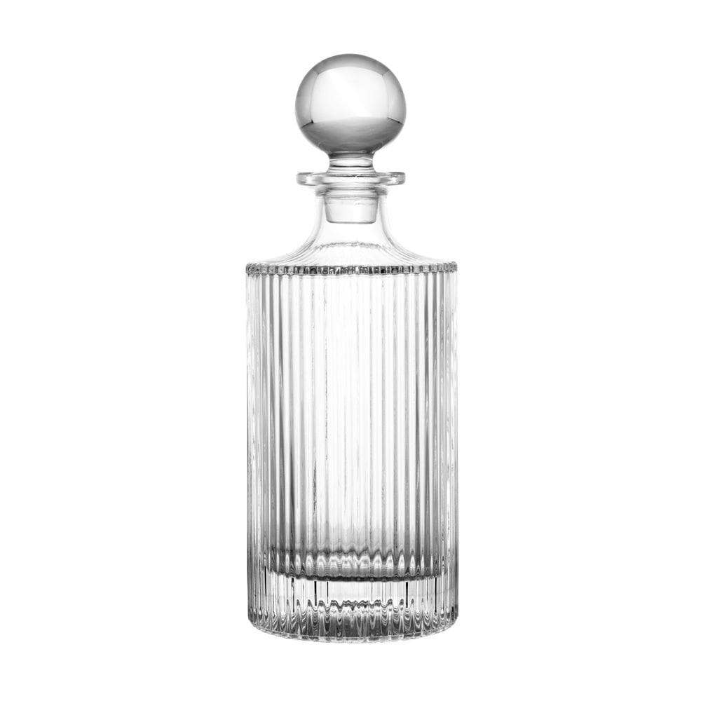 Garrafa de Cristal para Whisky Lines Transparente 800ml Wolff