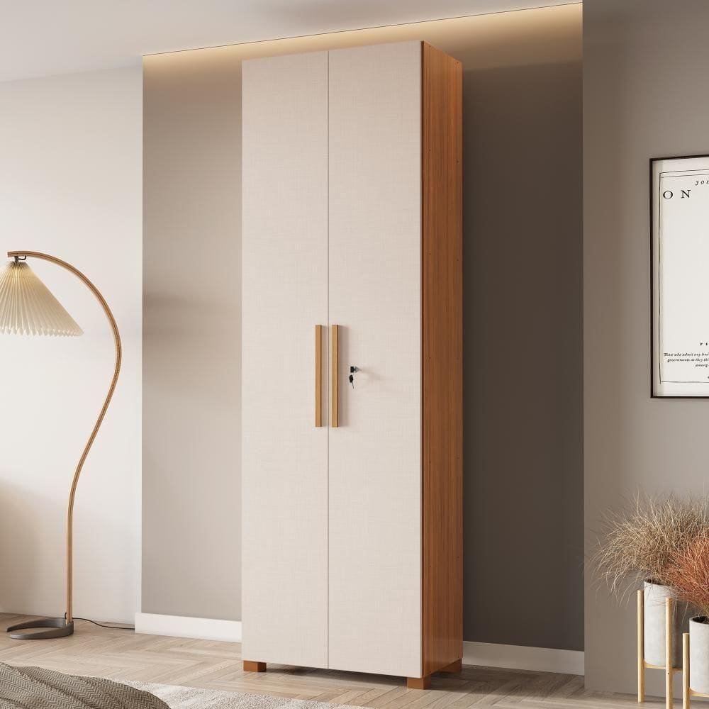 Armário Multiuso Com Chave 211cm Nt4050 Freijó/off | Extra