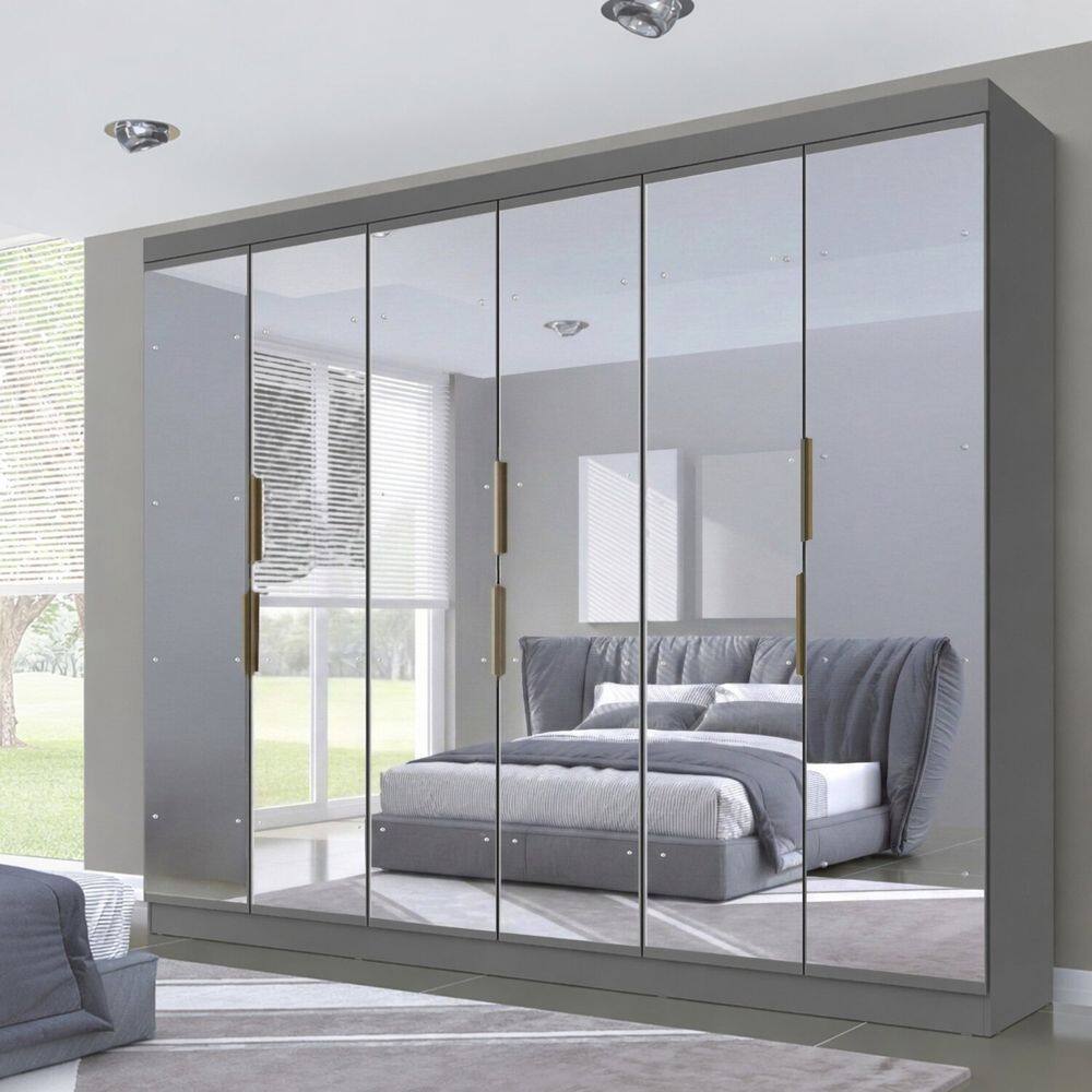 Guarda-roupa Casal 6 Portas 4 Gavetas Premium Yescasa | Extra
