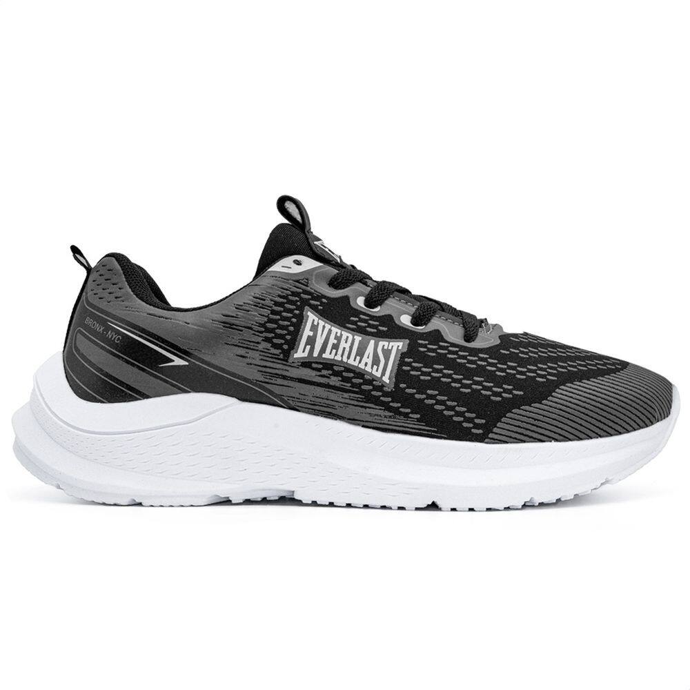 Tênis Everlast Quick Unissex | Preto Cinza | Extra