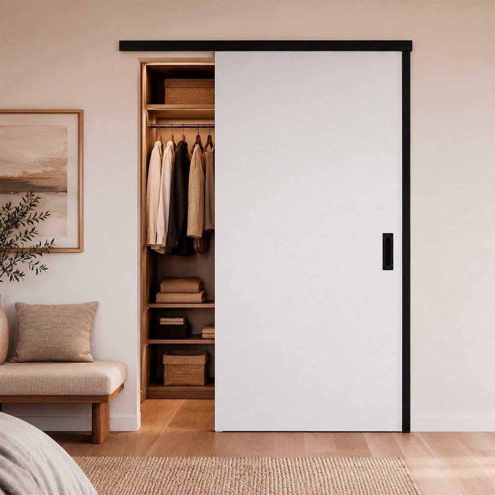 Porta Correr Lisa Prime Trilho Embutido | Extra