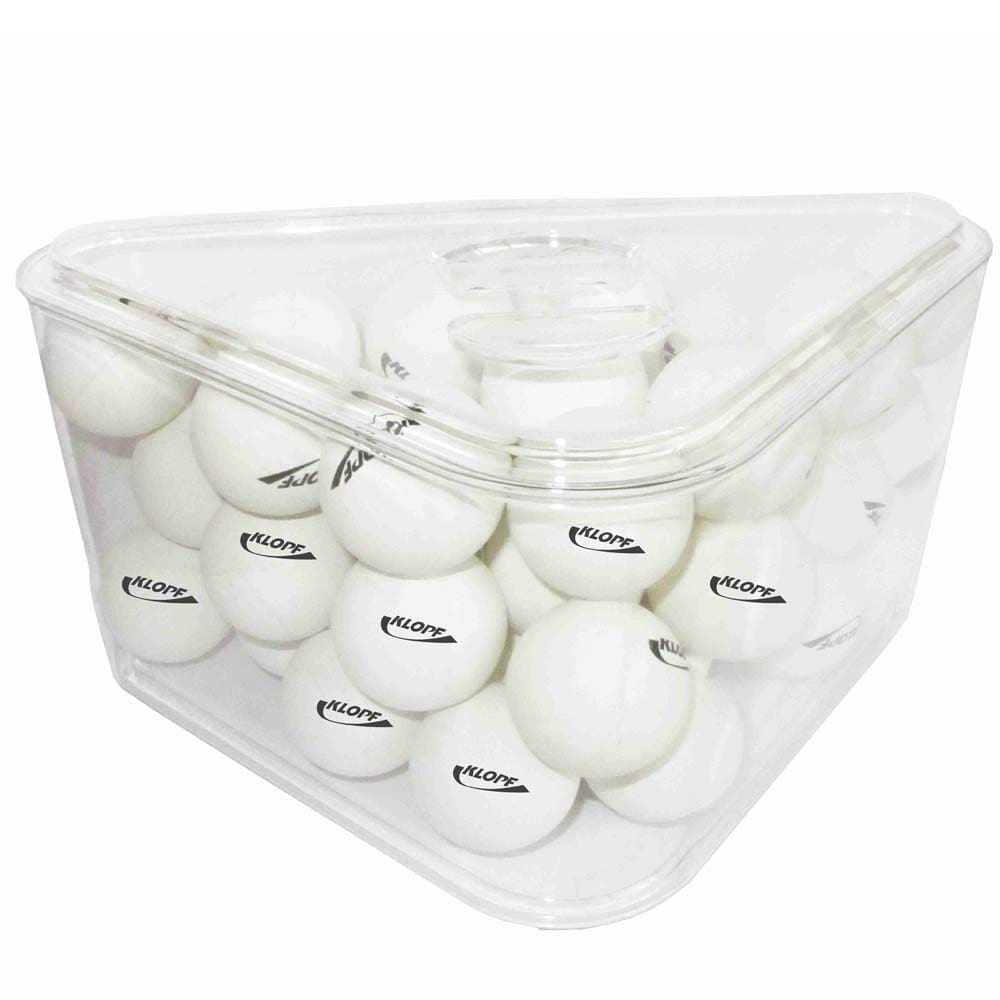 Porta-Bolas Klopf para Tênis de Mesa 35080 Branca - 36 Unidades